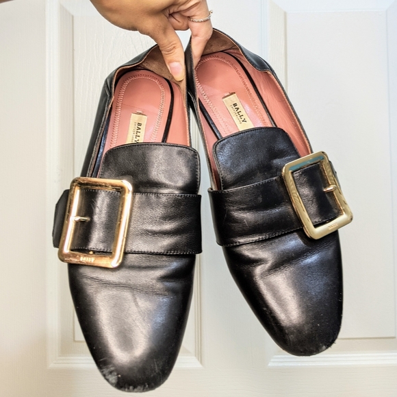 Bally Janelle Black Loafers 38 - Picture 6 of 16